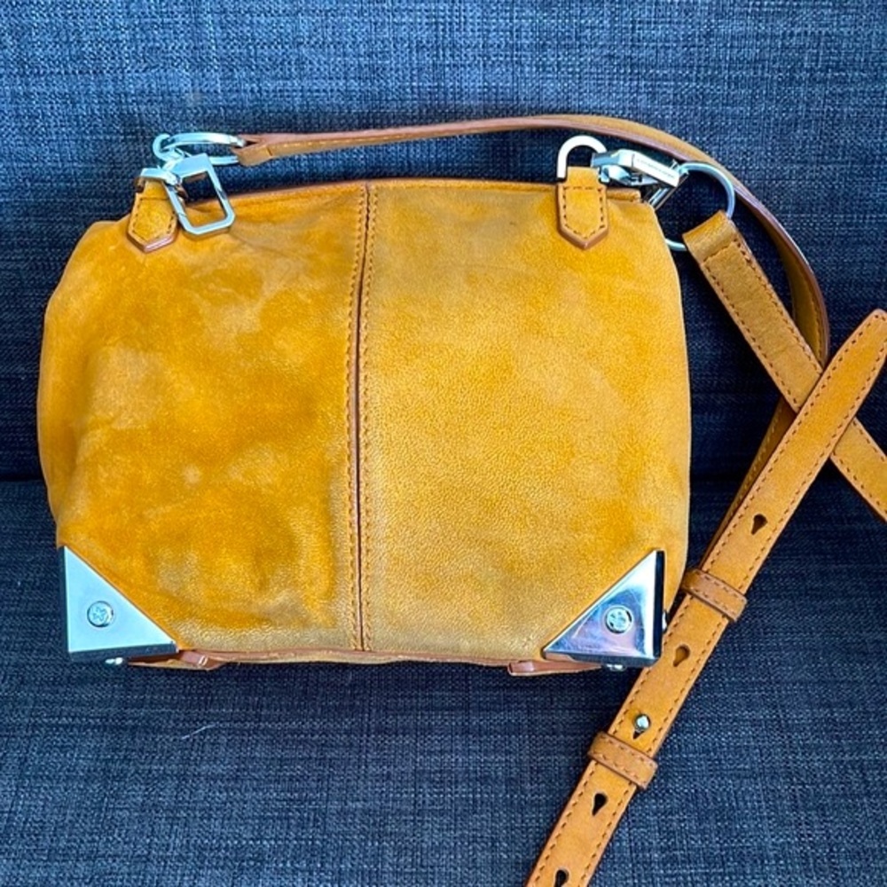 Alexander Wang Mustard Suede Cross Body Bag - Picture 3 of 7